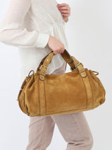 Sac Port paule Folk Light Folk Light Gerard darel Marron folk light W405-vue-porte