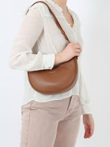 Sac Bandoulire Firenze Cuir Lancaster Marron firenze 7-vue-porte