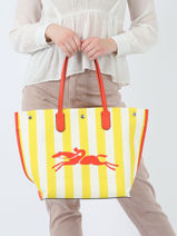 Longchamp Essential transat Besace Jaune-vue-porte