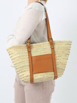 Sac Port paule Panier Gerard darel Beige panier U481-vue-porte