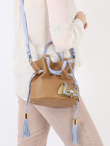 Bucket Bag S Premier Flirt Python Cuir Lancel Bruin premier flirt A11752-vue-porte