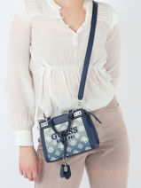 Sac Bandoulire Katey Guess Bleu katey PD787073-vue-porte
