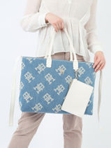 Handtas Iconic Tommy Tommy hilfiger Blauw iconic tommy AW14763-vue-porte