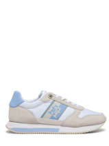 Sneakers En Cuir Tommy hilfiger Bleu women 6948C1Z