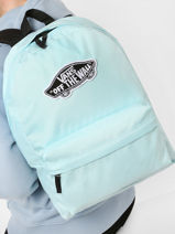 Rugzak 1 Compartiment Vans Blauw backpack VN0A3UI6-vue-porte