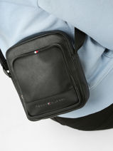 Messenger Tas Tommy hilfiger Zwart essentiel AM10923-vue-porte