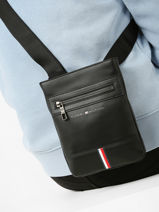 Cross Body Tas Tommy hilfiger Zwart corporate AM10930-vue-porte