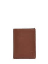 Portefeuille Cuir Yves renard Marron smooth 159