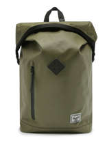 Sac  Dos 1 Compartiment Herschel Vert weather resistant 11194