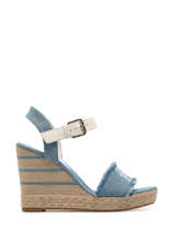 Sandales Semelle Compense Tommy hilfiger Bleu women 70790G1