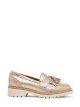 Mocassins Uit Leder Myma Beige accessoires EMILIE
