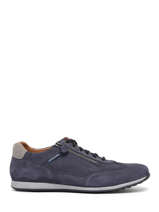 Sneakers Leon Nomad En Cuir Mephisto Bleu men P5137156