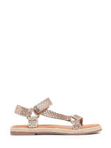 Sandalen Hipsto Uit Leder Les tropeziennes Goud accessoires HIPSTO