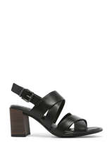Sandales  Talon En Cuir Tamaris Noir women 20