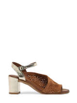 Sandales  Talon California En Cuir Lune et l'autre Marron women 23WY3800