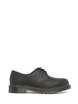 Derby Veterschoenen 1461 Black Waxed Full Grain Uit Leder Dr martens Zwart men F9728-1