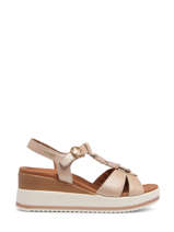 Sandales Seline Perlkid En Cuir Mephisto Beige women P5142156