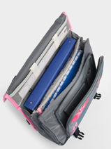 Cartable  Roulettes Enfant 2 Compartiments Cameleon Rose actual CR38-vue-porte