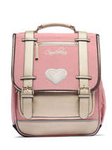 Sac  Dos Vintage Fantasy 2 Compartiments Cameleon Rose vintage fantasy SD39