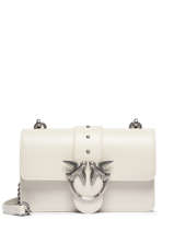 Sac Bandoulire Love Bag Icon Cuir Pinko Blanc love bag icon A0F1