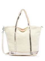 Handtas Cabas Linnen En Pailletten Vanessa bruno Beige cabas lin 31V40435