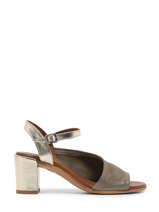 Sandalen Met Hak Casablanca Uit Leder Lune et l'autre Groen accessoires F9890-1