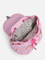 Sac  Dos Rtro 1 Compartiment Cameleon Rose retro 620-vue-porte