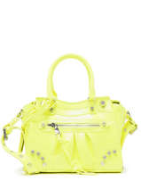 Handtas Patent Steve madden Geel patent 13000975