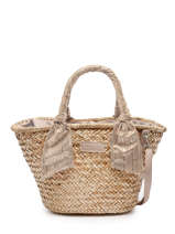 Handtas Guimauve Le voyage en panier Beige guimauve PM631