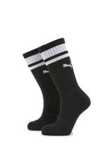 Set Van 2 Paar Sokken  Puma Zwart socks 10000950