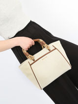 Handtas Talia Michael kors Beige talia S3GAMT5U-vue-porte