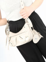 Cross Body Tas Patent Steve madden Beige patent 13000877-vue-porte