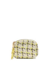 Porte-monnaie Miniprix Jaune tweed G42