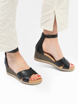 Sandalen Met Platformzool Eugenia Uit Leder Ugg Zwart women 1124990-vue-porte