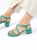 Sandales  Talon Tamaris Vert women 28204-20-vue-porte
