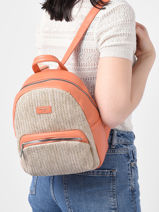 Sac  Dos David jones Orange nice 3-vue-porte