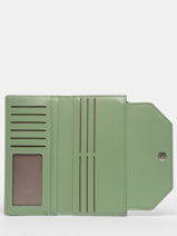 Portefeuille Porte-cartes Miniprix Vert couture YM72004-vue-porte