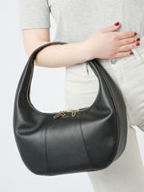 Schoudertas Juliette Leder Le tanneur Zwart juliette TJET1410-vue-porte