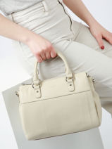 Handtas Confort Leder Hexagona Beige confort 22641-vue-porte