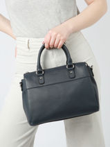 Sac Port Main Confort Cuir Hexagona Bleu confort 469844-vue-porte