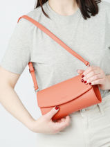 Sac De Crmonie Madrid Cuir Hexagona Orange madrid 536554-vue-porte