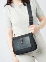 Sac Bandoulire Jamey 27 Nylon Lauren ralph lauren Bleu merrimack 31883736-vue-porte