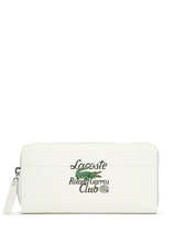 Portefeuille Lacoste Blanc roland garros NF4281RG