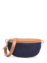 Sac Banane Capri Cuir Milano Bleu capri CP22113
