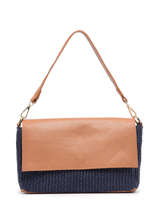 Sac Port paule Capri Cuir Milano Bleu capri CP22112