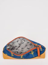 Pennenzak 1 Compartiment Cameleon Blauw retro PBRETROU-vue-porte