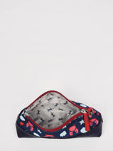 Trousse 1 Compartiment Cameleon Bleu retro PBRETROU-vue-porte