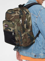 Sac  Dos 2 Compartiments Eastpak Vert authentic EK060-vue-porte