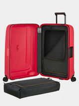 Harde Reiskoffer Essens Samsonite Rood essens 146912-vue-porte