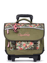 Cartable  Roulettes 2 Compartiments Cameleon Vert actual PBBACR38
